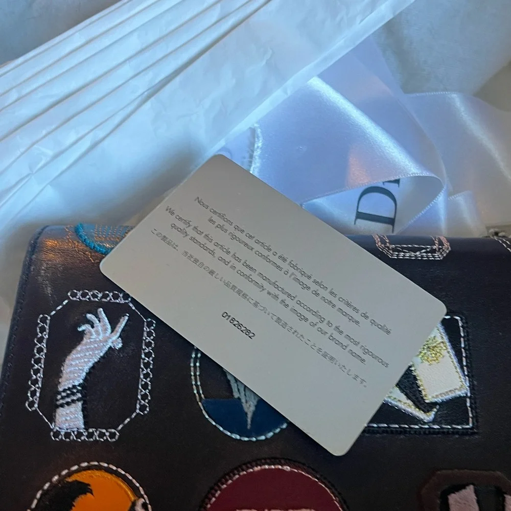 Dior wallet on chain with box card dust bag - Picture 10 of 12